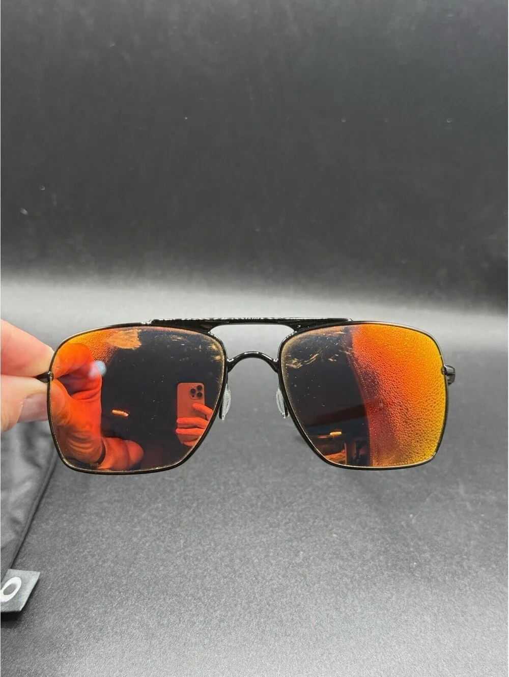 Oakley Deviation Polished Black/Ruby Iridium Lenses OO4061-04